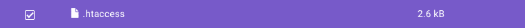 fichier .htaccess