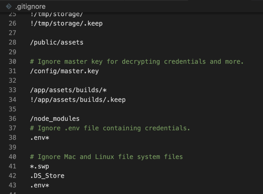 fichier .env rails