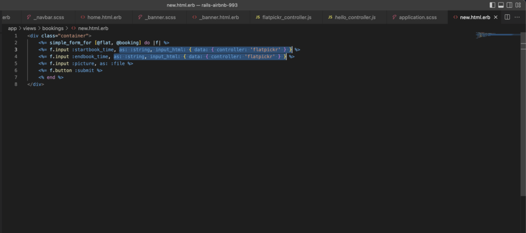 installation de flatpickr