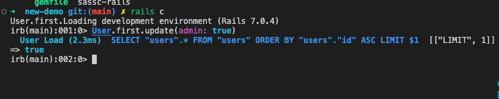 update a user to admin