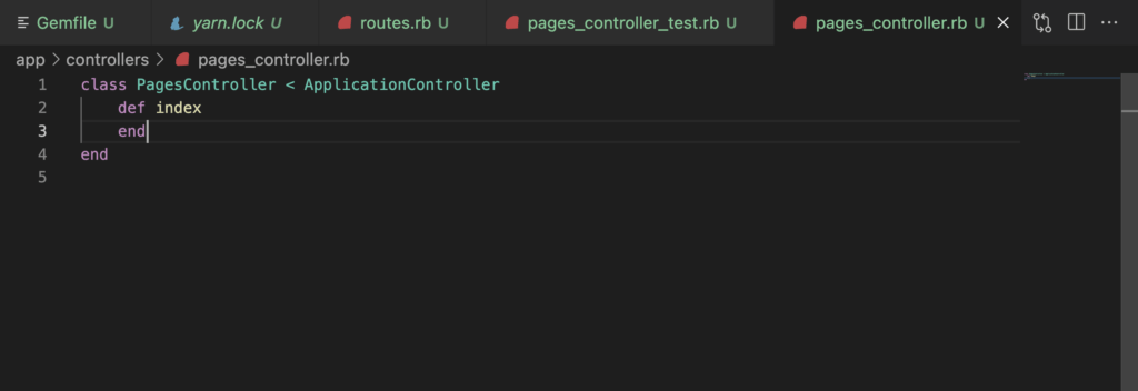 controller pages rails